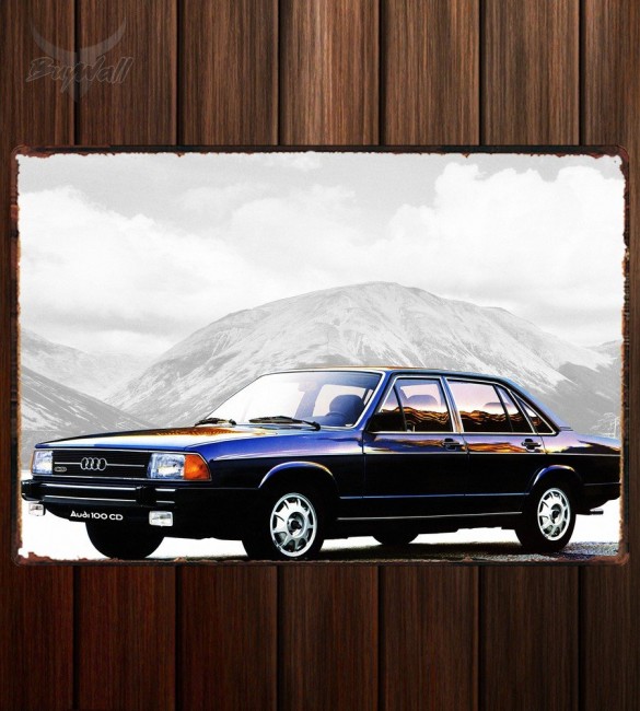 Металлическая табличка Audi 100 Металлическая табличка Audi 100